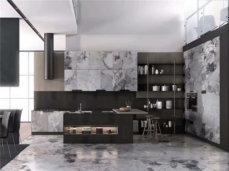 fossil grey marble tiles