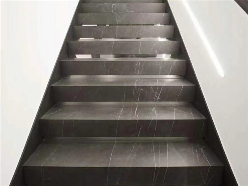 pietra grey marble stairs