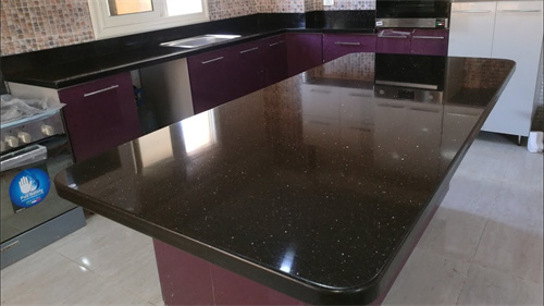 Black Galaxy Granite Kitchen Countertop
