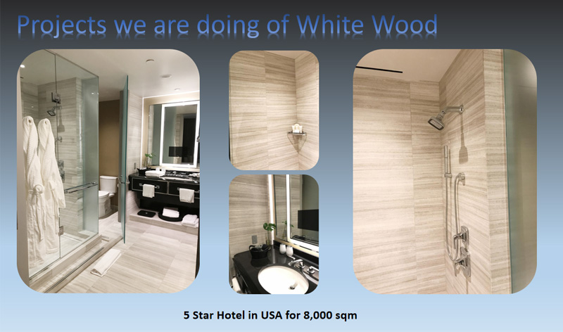 White Wooden Marble Project in USA