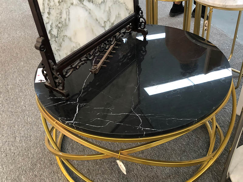 Black Marquina Marble Table Tops