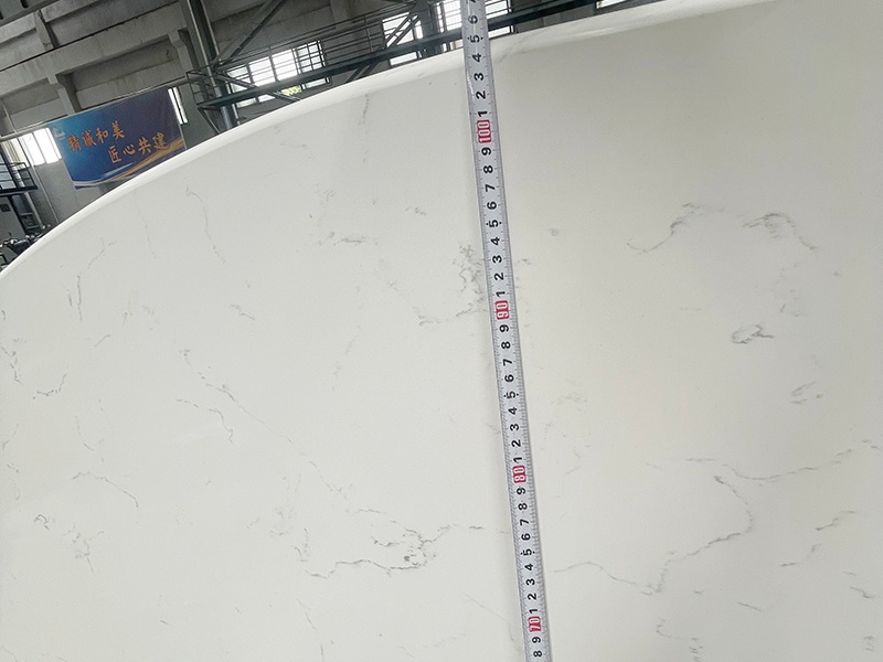 Carrara White Engineered Quartz Table Tops customized