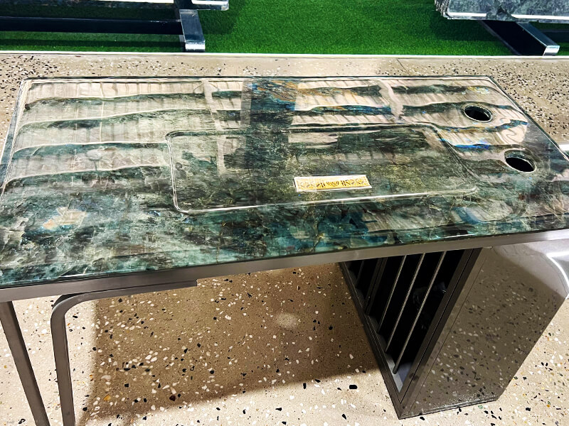 Labradorite Blue Tea Table