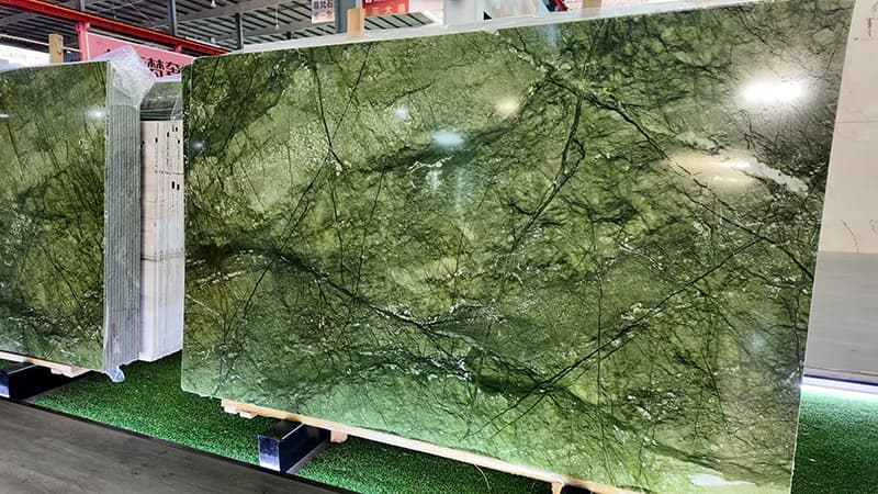 Verd Ming marble slabs