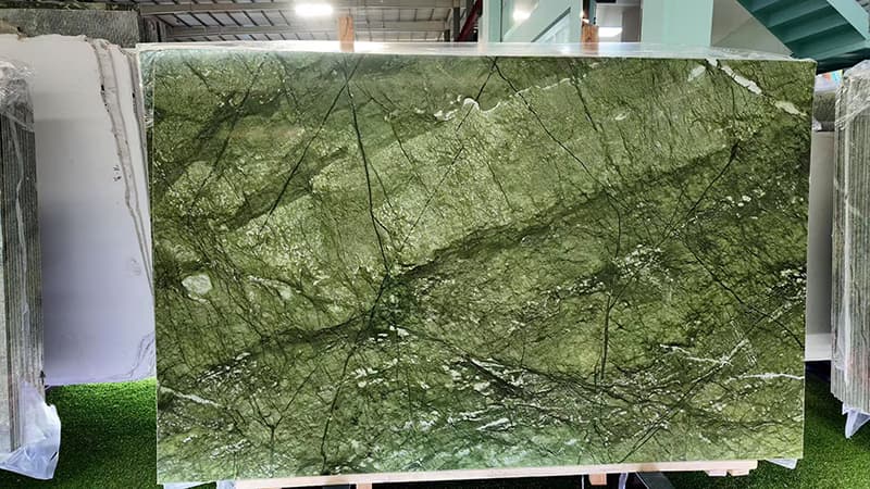 Ming green marble slabs