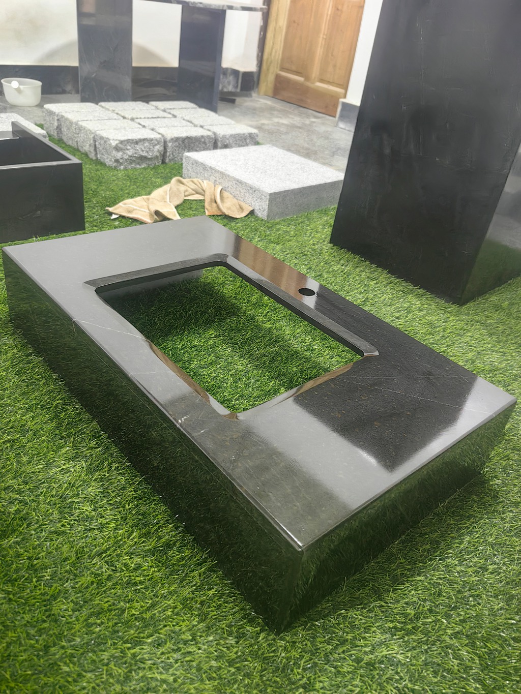 Ghana Starry Black Granite Kitchen Countertop