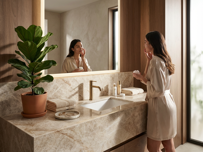 Jinghu Spring Dawn Marble Countertop