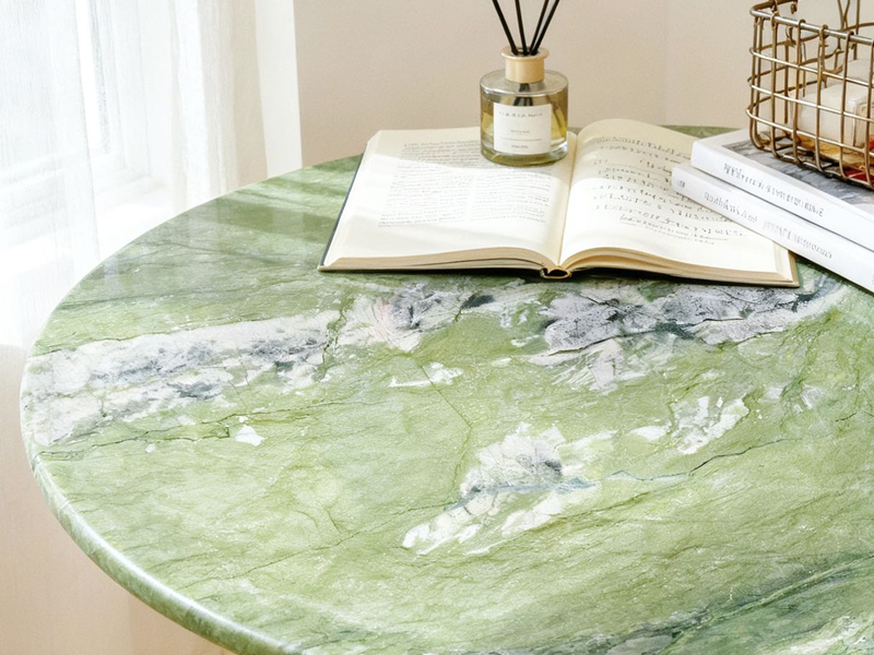 Apple Green Marble Coffee Table