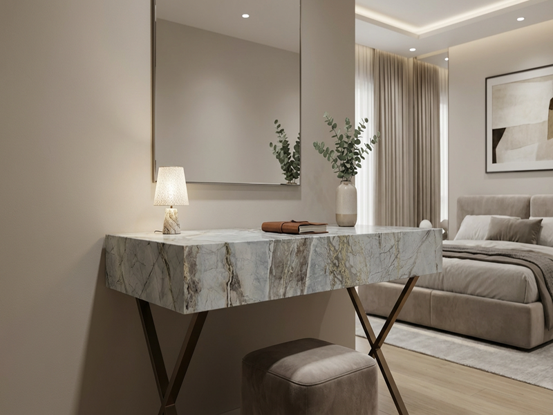 Frozen Veil Quartzite Hotel Table Tops