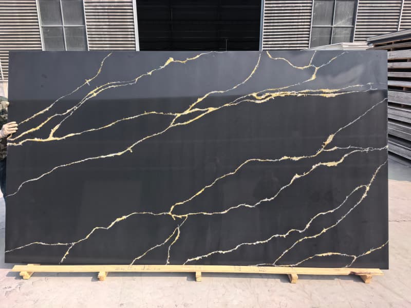 calacatta super black quartz