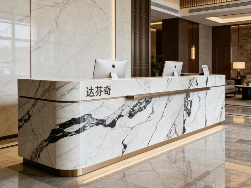 Luxury Hotel Lobby Front Desk