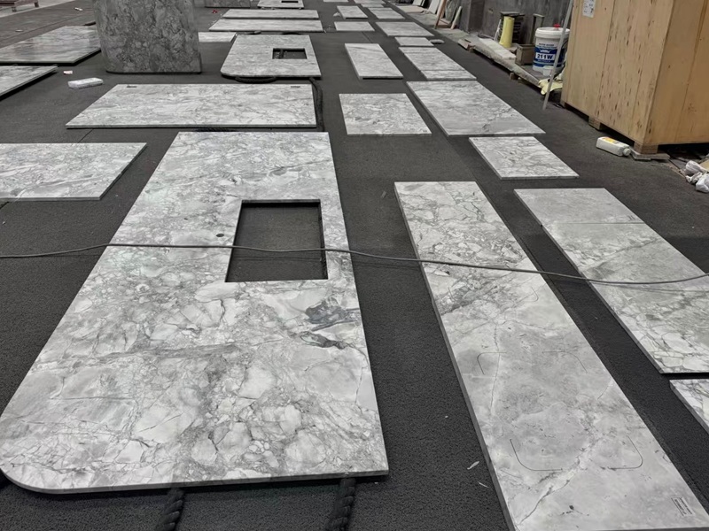 Quartzite Waterfall Island Tops