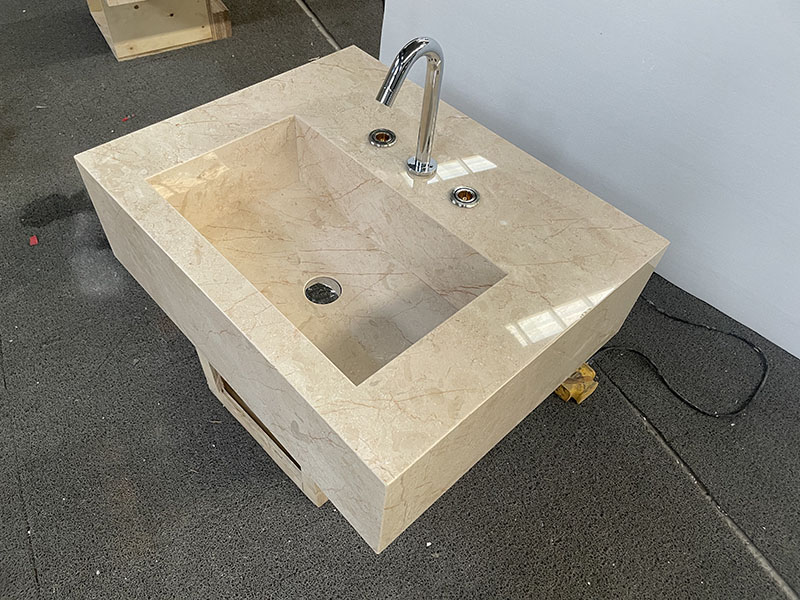 Golden Sunset Marble Vanity Sink