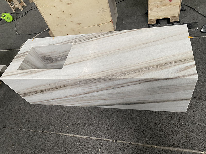 Palissandro White Marble Vanity Sink
