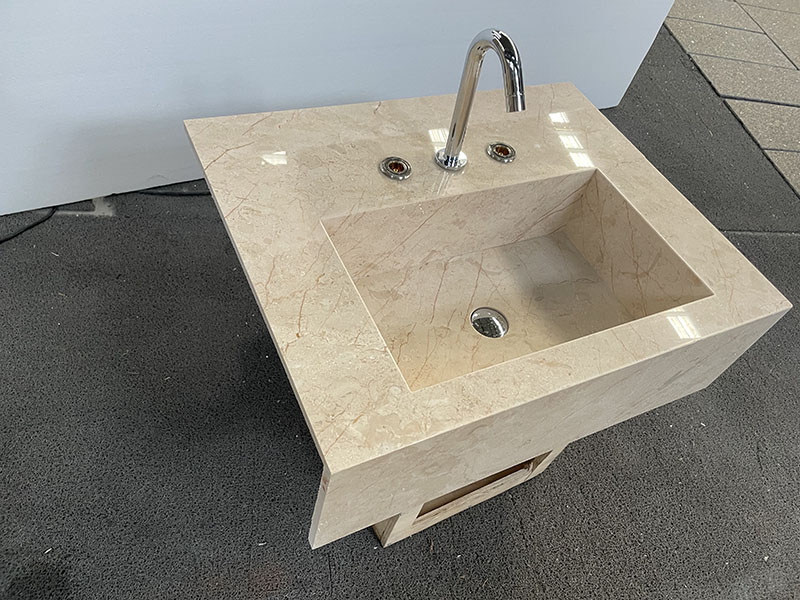 Golden Sunset Marble Vanity Sink