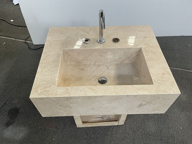 Golden Sunset Marble Vanity Sink