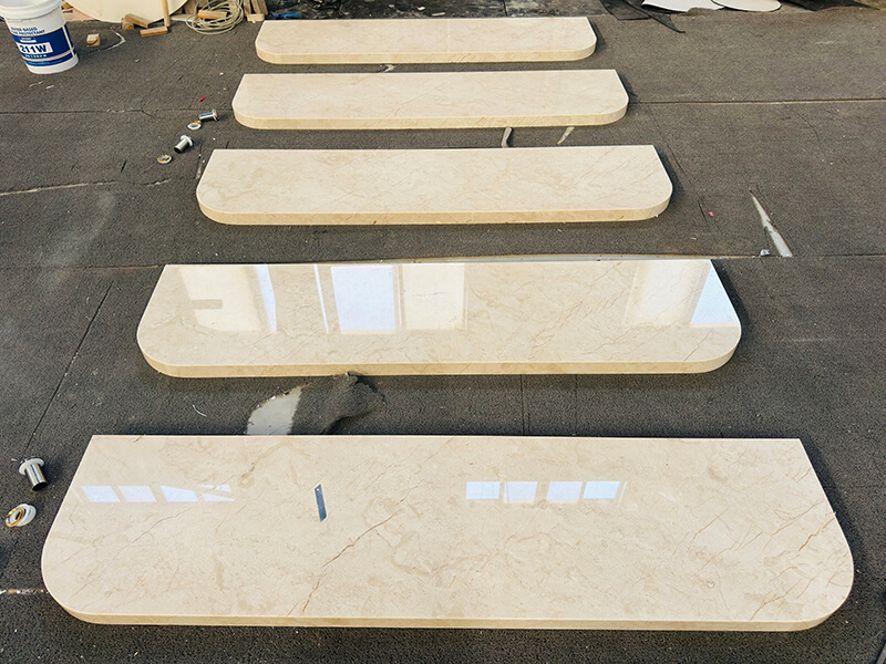 Golden Sunset marble shelf