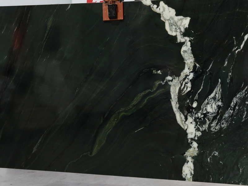 Brazilian Black Quartzite with White Veins