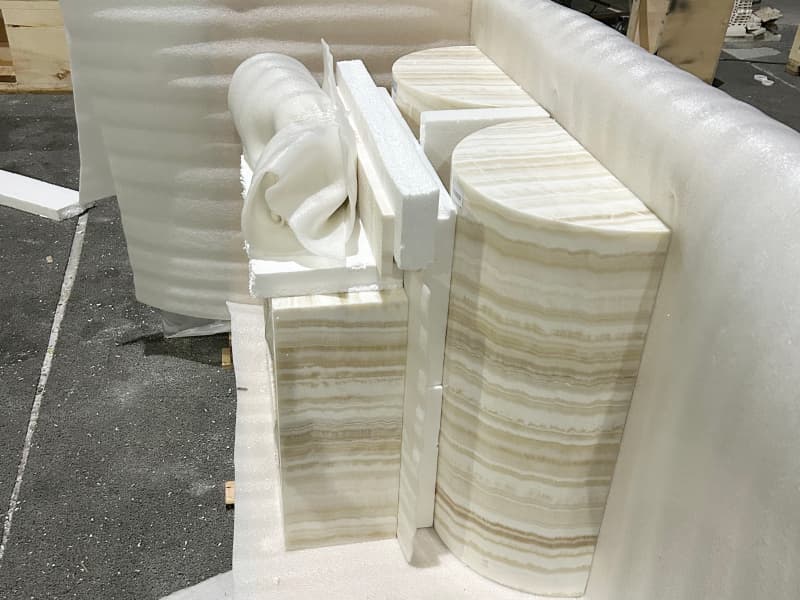 Ivory Onyx Integrated Vanity Packing