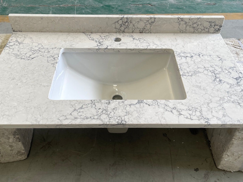 Custom Engineered Quartz Bathroom