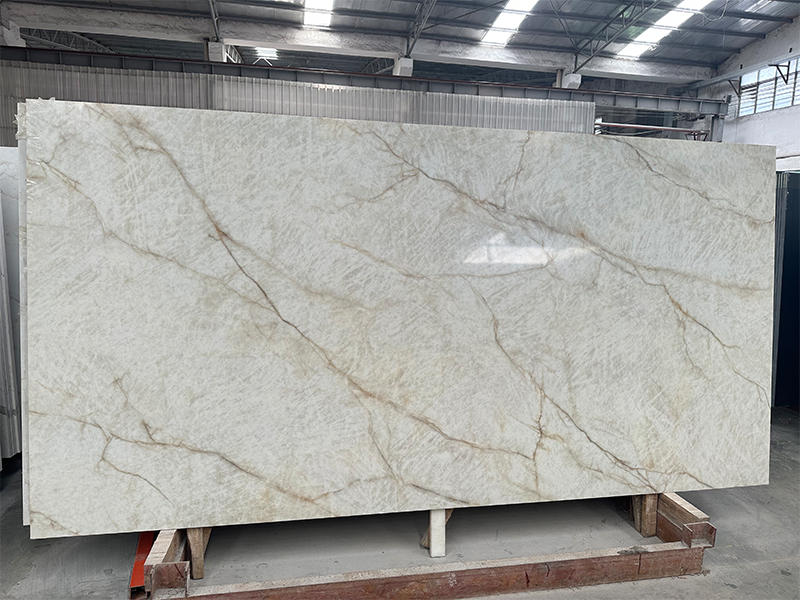 Brazilian Cristallo Look Artificial Quartz Slabs