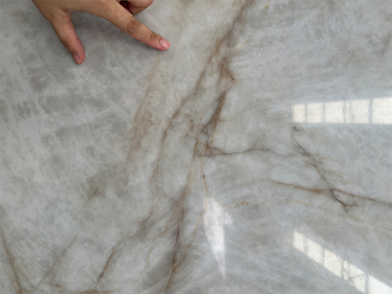 Brazilian Cristallo Look Artificial Quartz Slabs