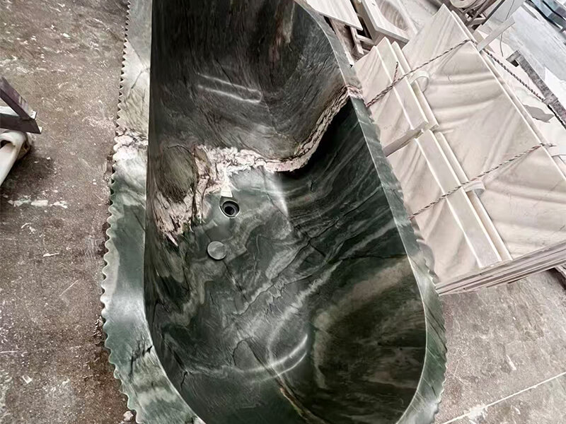 Persa Green Quartzite Freestanding Bathtub