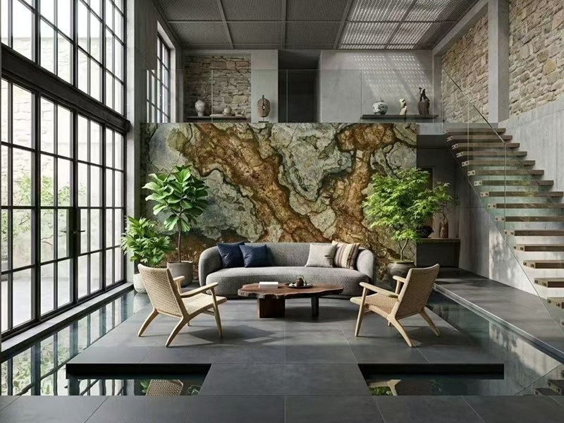 Natural Granite Slabs Wall Cladding