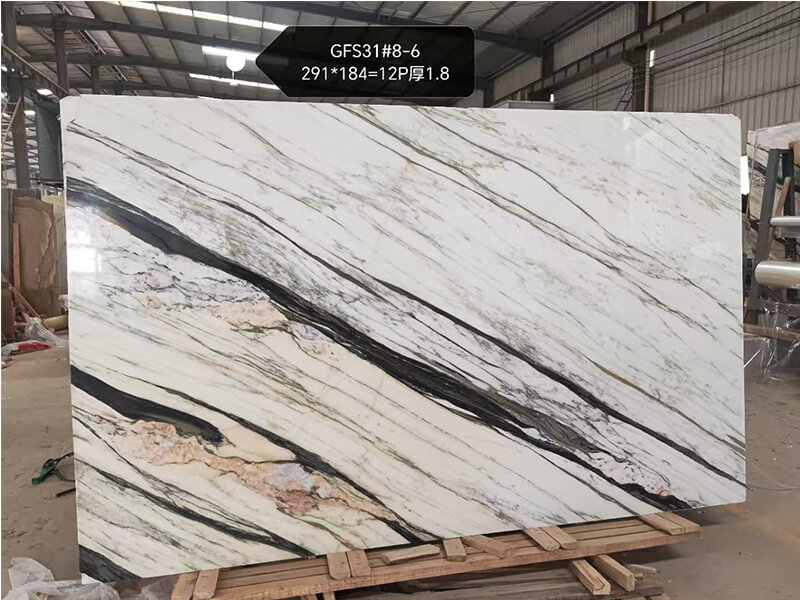 Chinese Calacatta White Marble Slabs