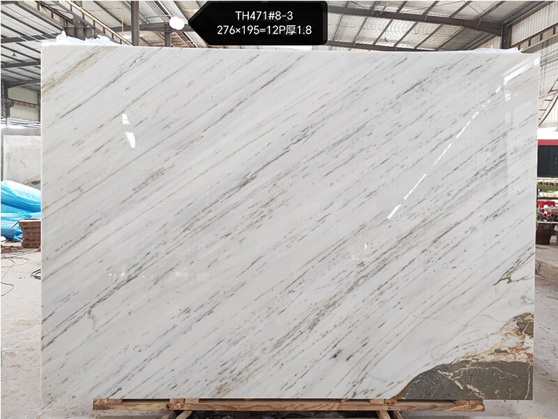 Chinese Calacatta White Marble Slabs