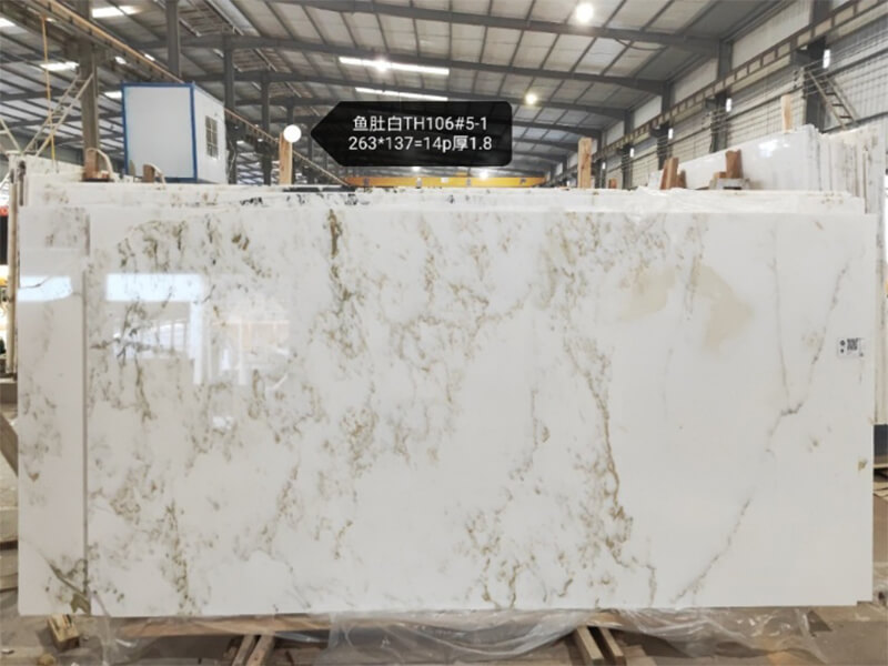 Chinese Calacatta White Marble Slabs