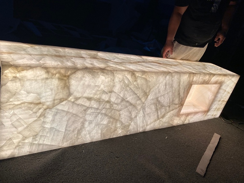 Backlit Stone Vanity