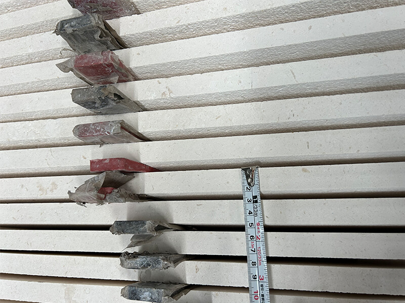 Cream Bello Limestone Sandblasted Tiles