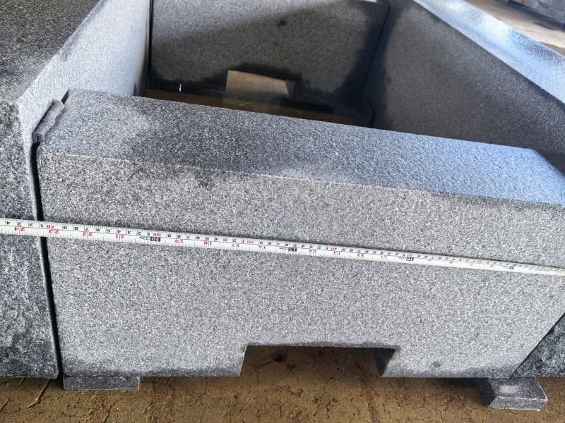 Blue Mist Granite Fire Pit measurements Blue Mist Granite Fire Pit measurements