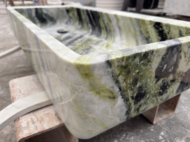 Bulgari Green Marble Sink