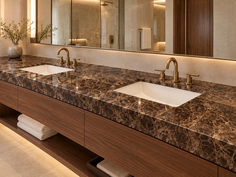 Brown Marble Countertops