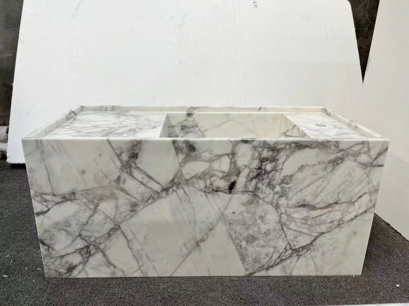 Lilac White Marble Bathroom Vanity