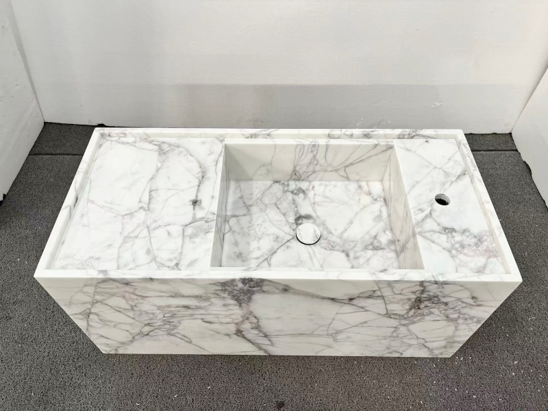 Lilac White Marble Bathroom Vanity