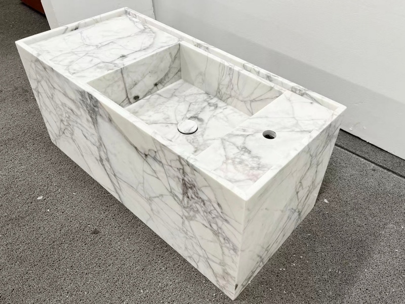 Lilac White Marble Bathroom Vanity
