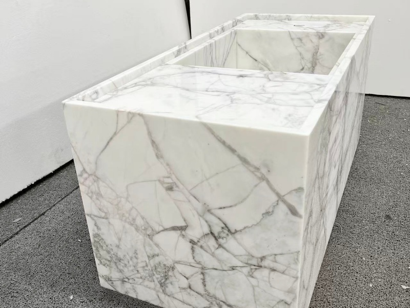 Lilac White Marble Bathroom Vanity
