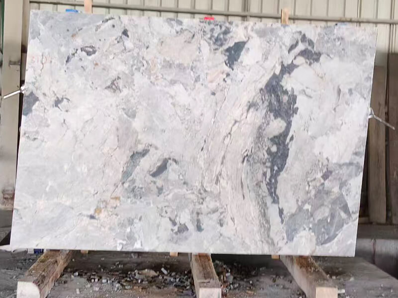 Panda Grey Marble Slabs