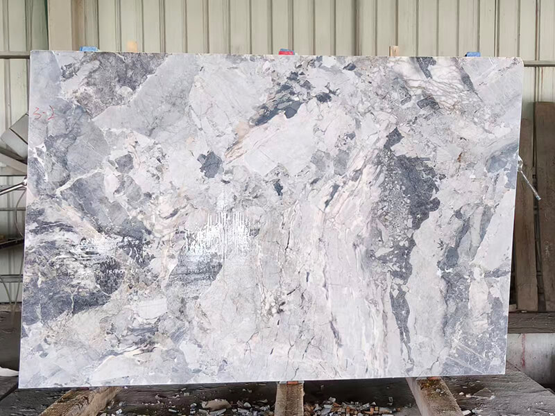 Panda Grey Marble Slabs