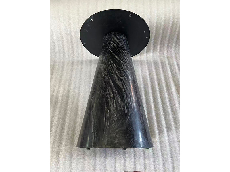 Briliant Black Marble Honed Round Dining Table