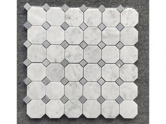 Bianco Carrara marble mosaic