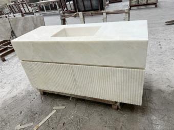 Customized White Crystal Cabinet