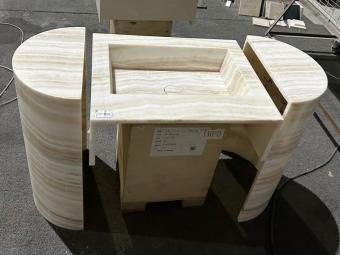 Ivory Onyx Integrated Vanity