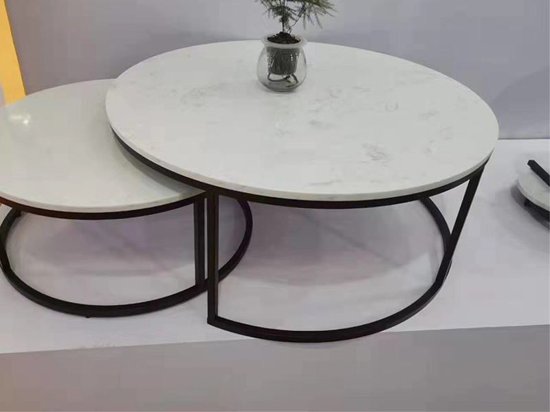 مصنع للطاولة الرخامية ذات السطح الرخامي لطاولة القهوة العلوية وطاولة البار الجانبية وأعلى المنضدة الليلية
